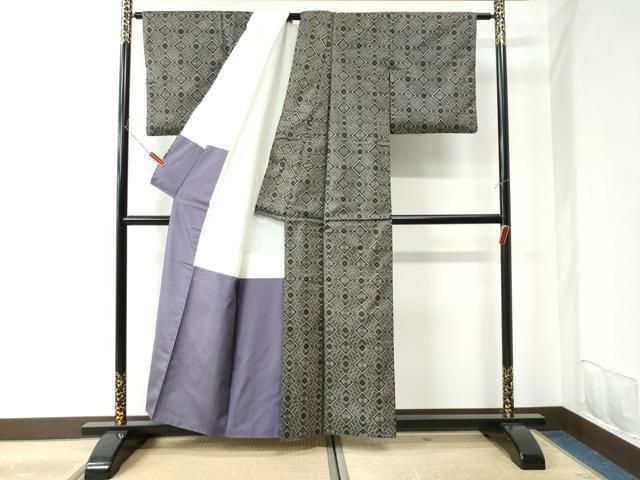 平和屋着物●本場大島紬　龍郷絣　正絹　逸品　CABE2478yc 平和屋着物○本場大島紬 龍郷絣 正絹 逸品 CABE2478ycの通販 by 平和屋