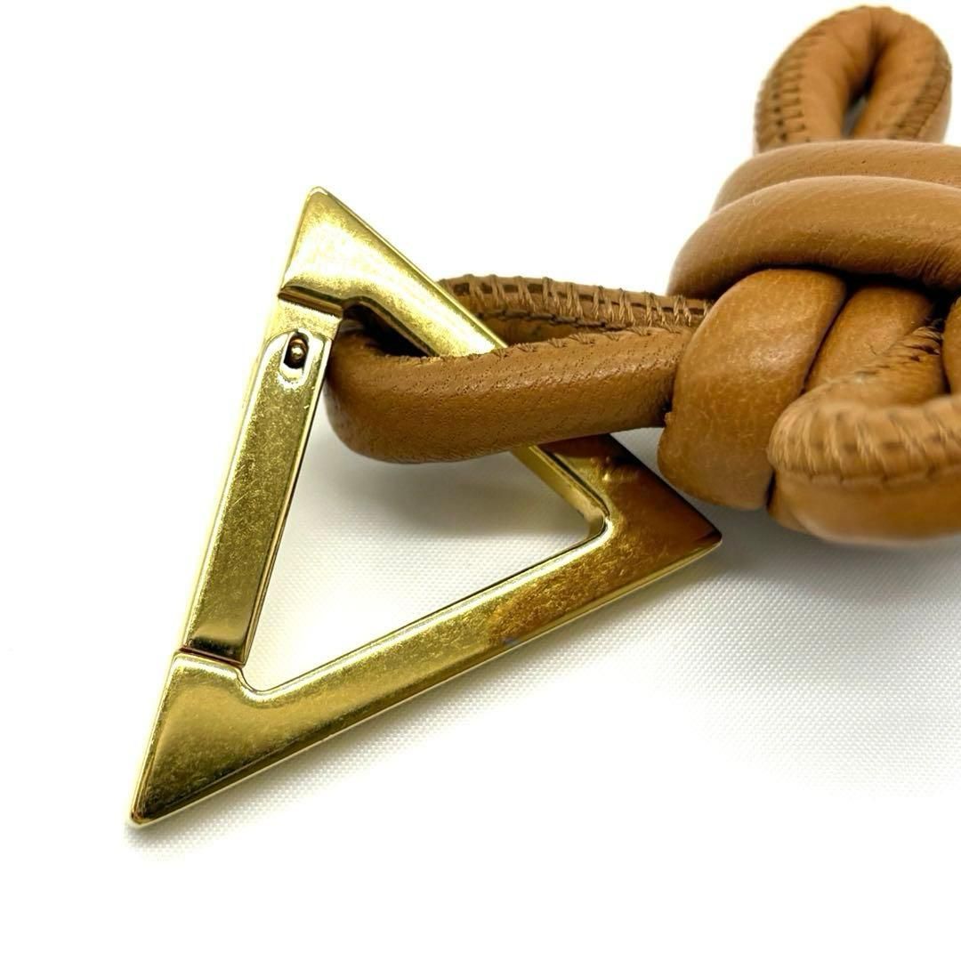 【美品】希少　Bottega Veneta トライアングルキーリング ピンク 美品】希少 Bottega Veneta トライアングルキーリング ピンク ボッテガ