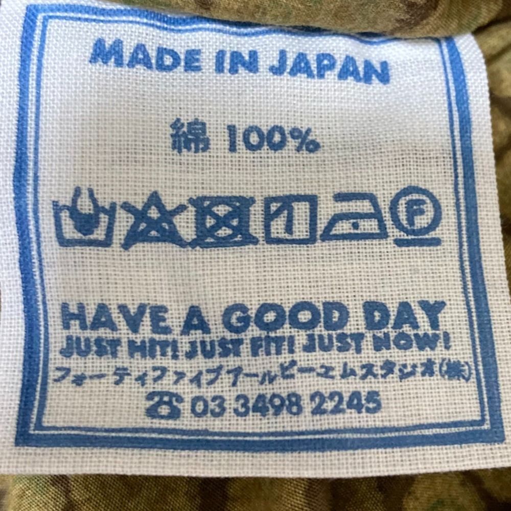  45 R フォーティファイブアール ペイズリーの8ノット馬アロハシャツ ブラウス ブラウン グリーン マルチ レディース 古着 半袖 シャツ ブラウス