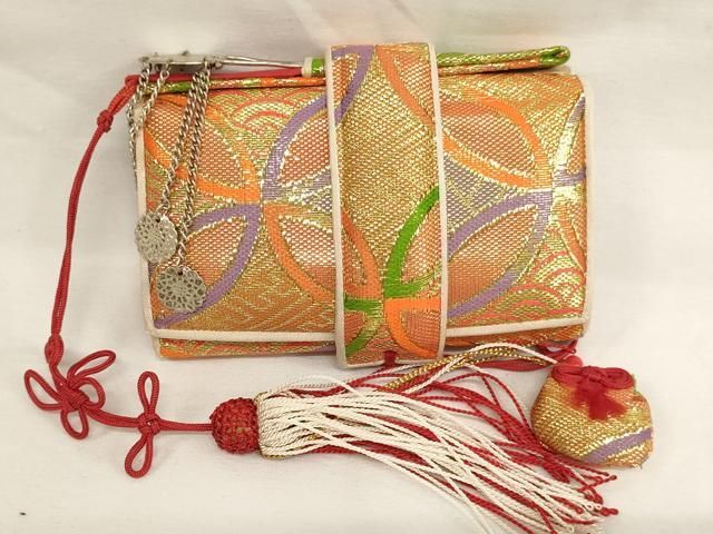 平和屋着物[]七五三 和装小物 筥迫まとめて5点 はこせこ 鶴 蝶 七宝文