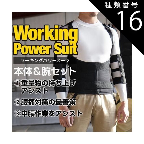 種類16 5L|ホワイト アトリエケー ワーキングパワースーツ腕サポーターセット