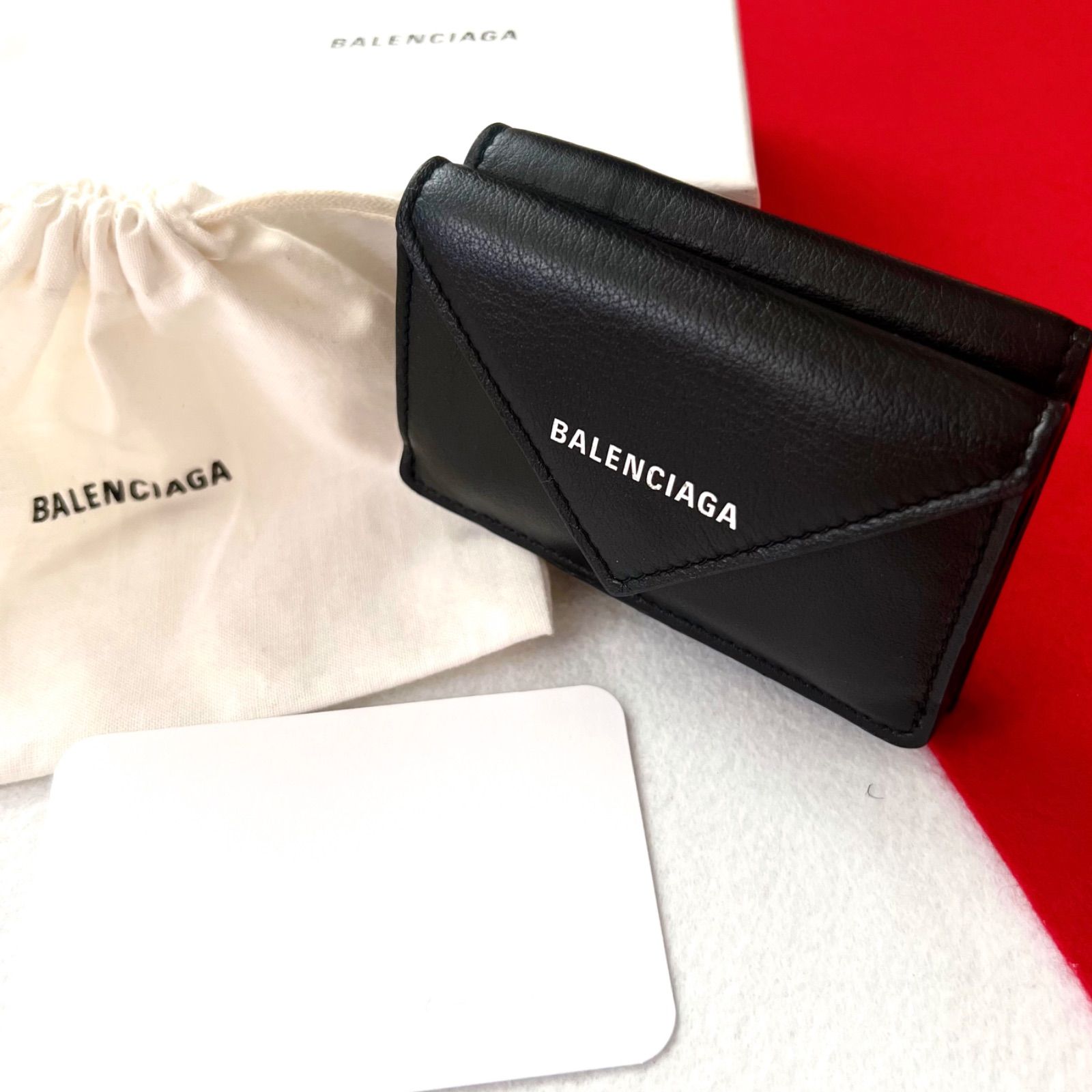 極美品✨ BALENCIAGA バレンシアガ財布ペーパーミニウォレット