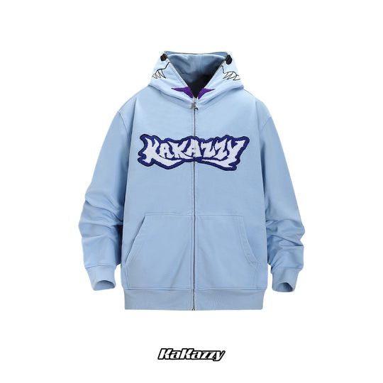 KaKazzy】ガブモン デジモン フルジップ パーカー 男女着用可 ユニ  