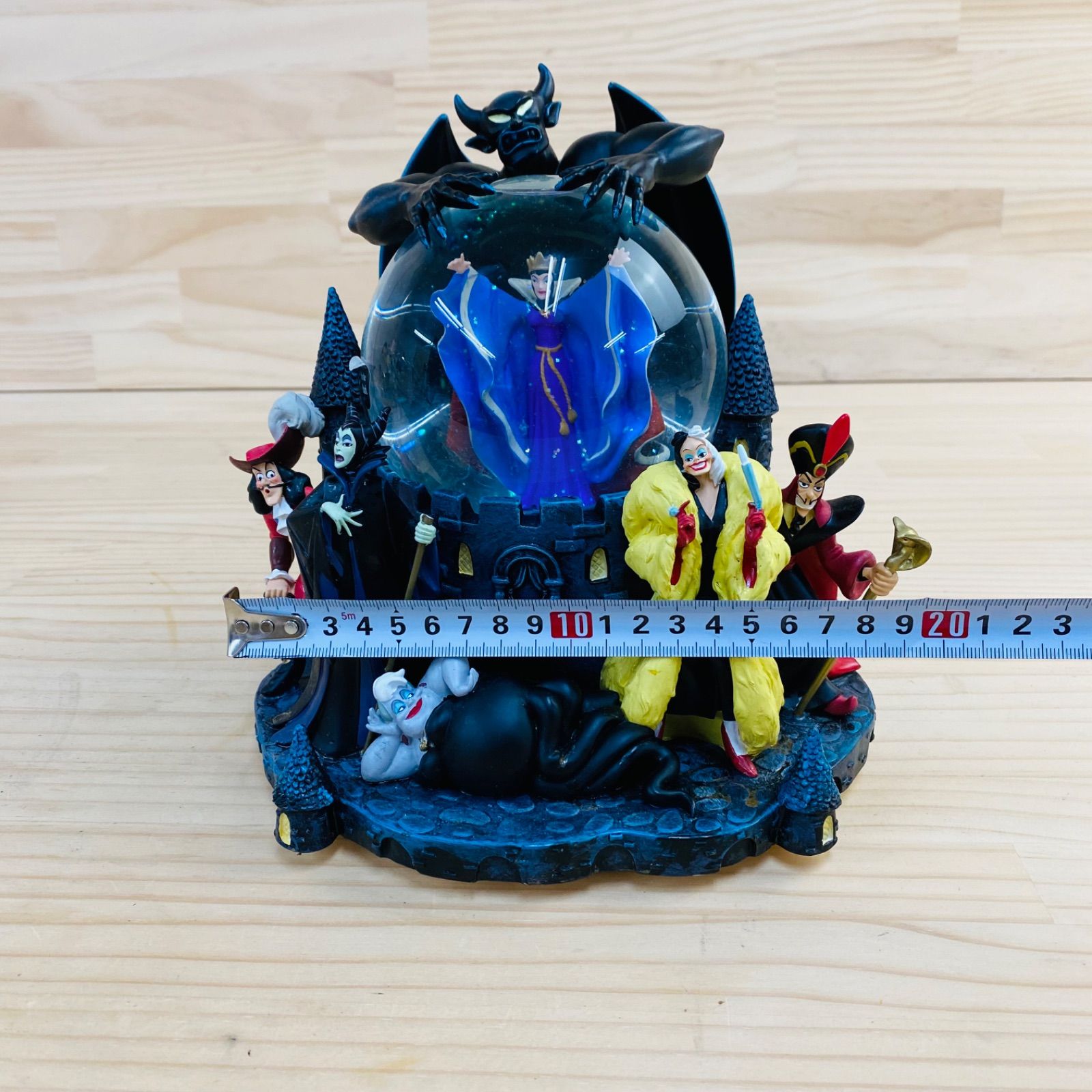 ジャンク品 Disney ディズニー ヴィランズ スノードーム オルゴール