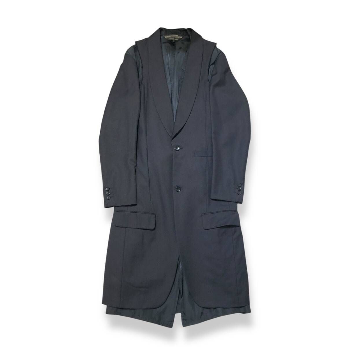 19AW COMME des GARCONS HOMME PLUS フェイクレイヤードコート XS PD 