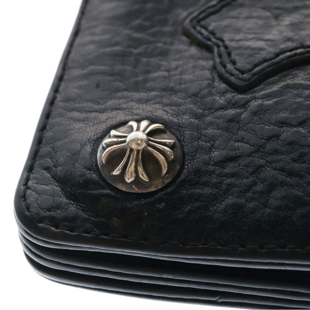 クロムハーツ 2ZIP STRAP クロスボールボタン 二つ折り財布 SV925 CHROME HEARTS クロムハーツ 財布 Chrome Hearts 2ジップ クロス