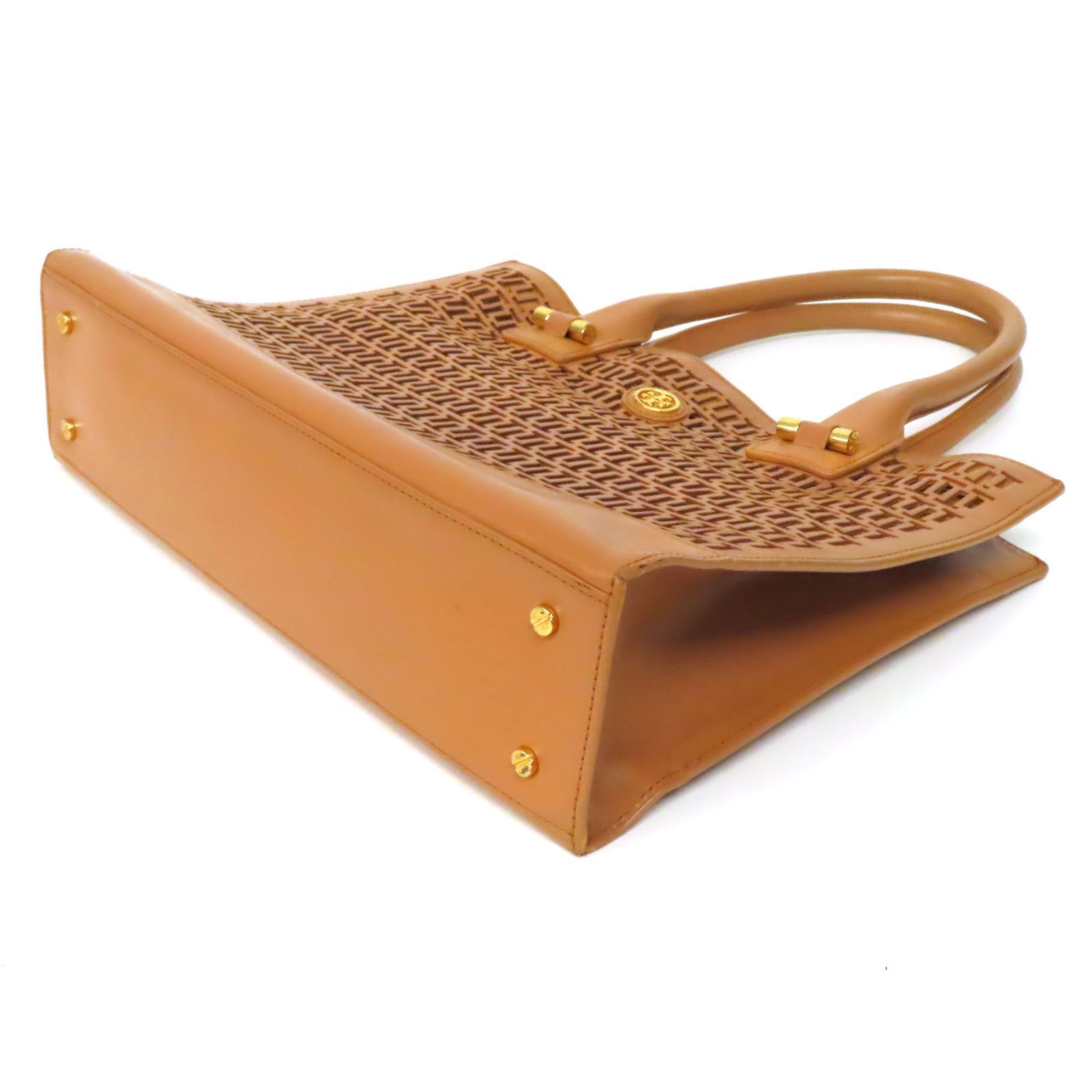 OI25118 美品 TORY BURCH トリーバーチ トートバッグ カッティング 