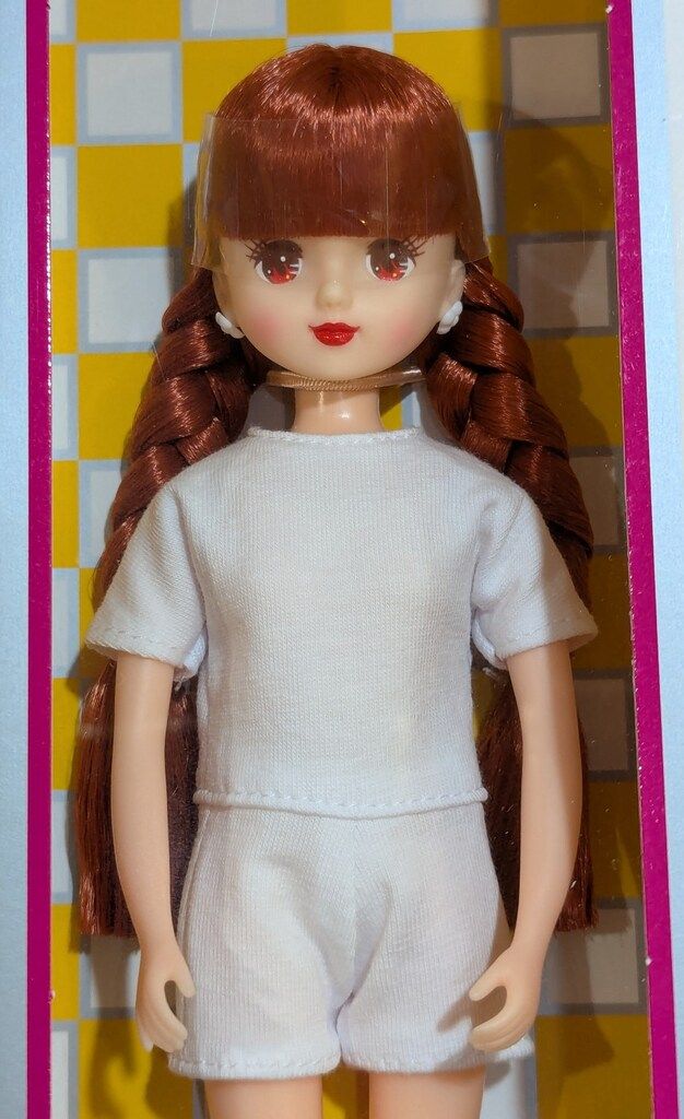 リトルファクトリー リカちゃんキャッスル Sキャッスル -12 あきちゃん 前髪あり三つ編みおさげ NO.13088