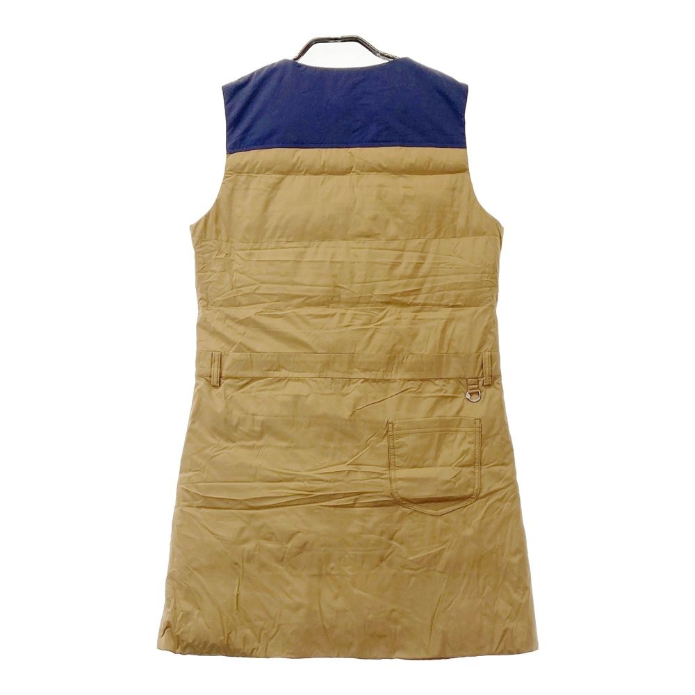 サイズ M MUNSING WEAR マンシングウェア 中綿 ノースリーブ ジップワンピース ブラウン系 240101390692 ゴルフウェア レディース ストスト