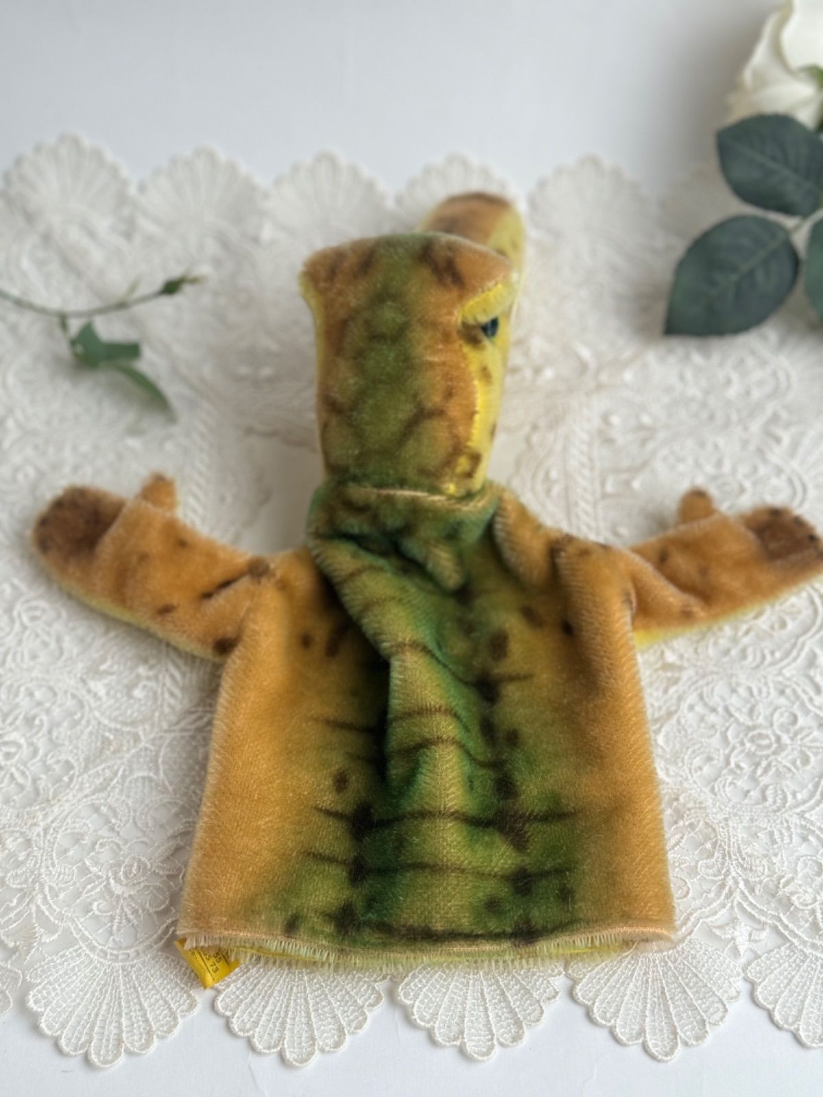 Steiff - シュタイフ★Hand-Crocodile Gaty★クロコダイルのハンドパペット 送料無料☆シュタイフ☆Hand-Crocodile Gaty 17cm オールID's完