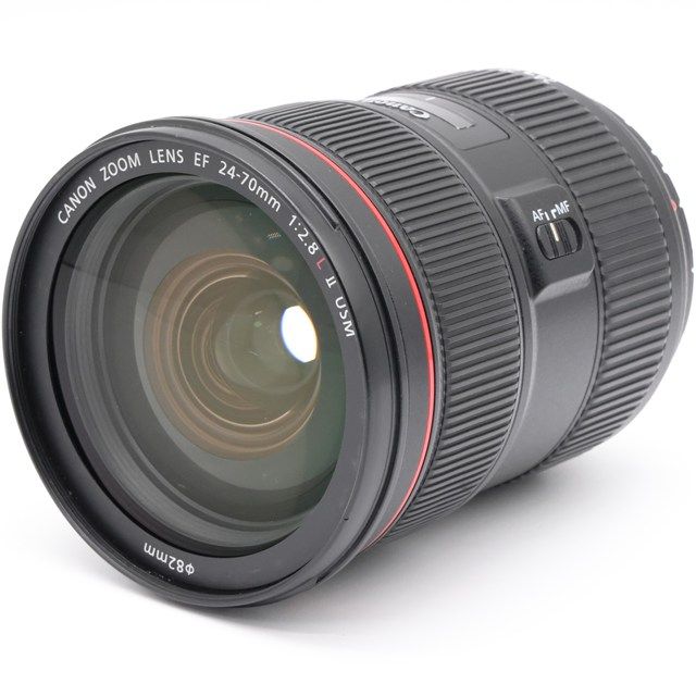 並品 キヤノン Canon EF 24-70mm F2.8L II USM｜F2.8通し×Lレンズ｜前玉小キズあり 実写影響なし｜AF ズーム等動作良好｜実用品