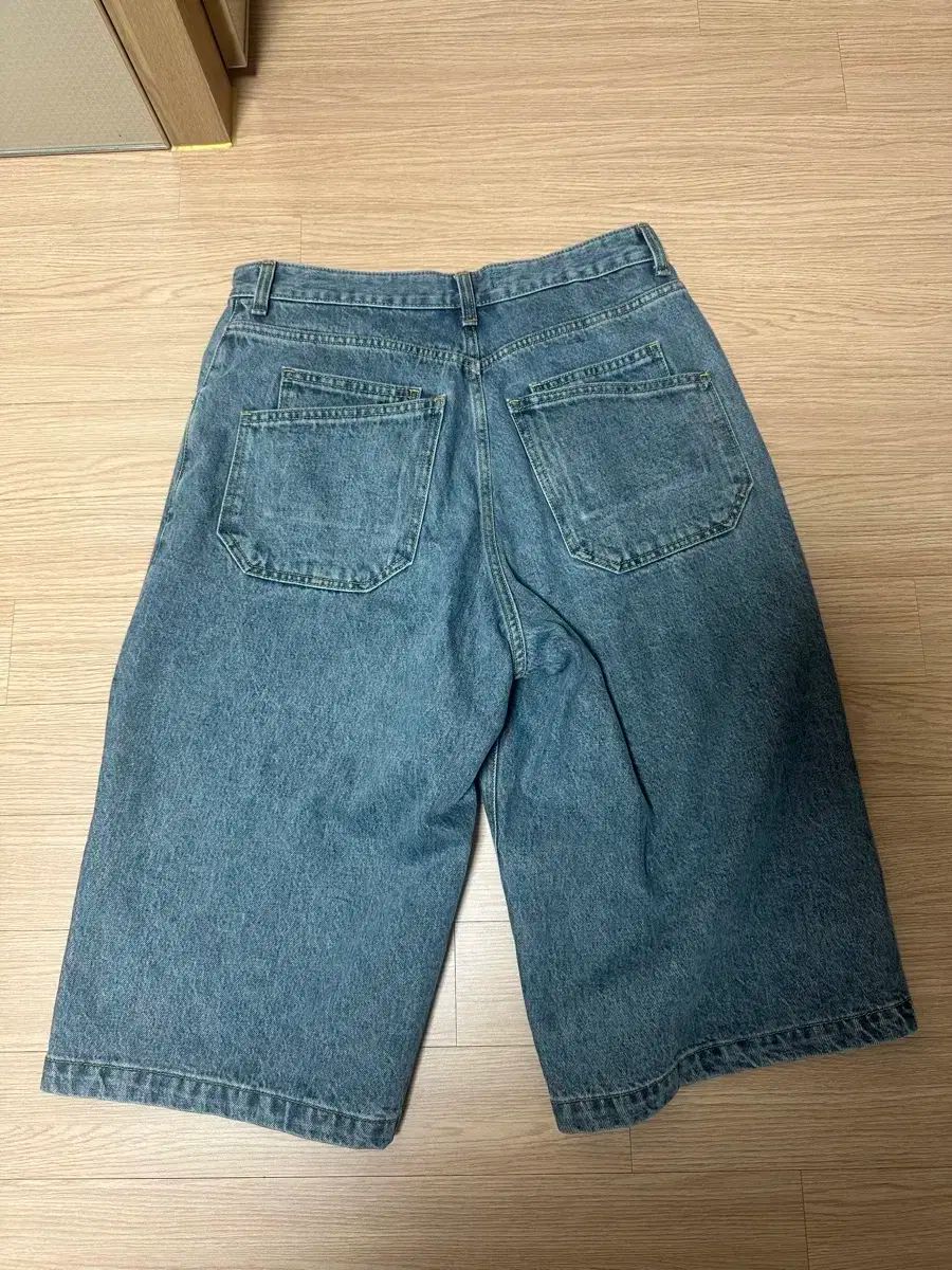 3 Hatchingroom バミューダ デニム ショーツ ブルー