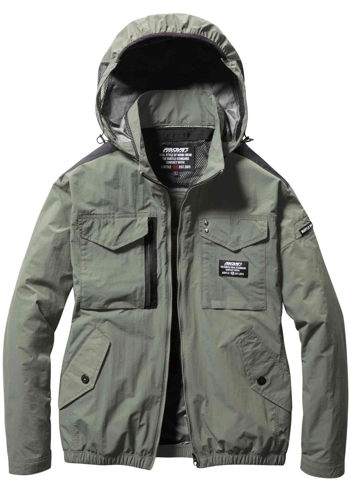 ミルスグリーン_2XL_単品 BURTLE バートル エアークラフトタクティカルブルゾン ユニセックス 春夏用 ミルスグリーン AC1151 14 XXL