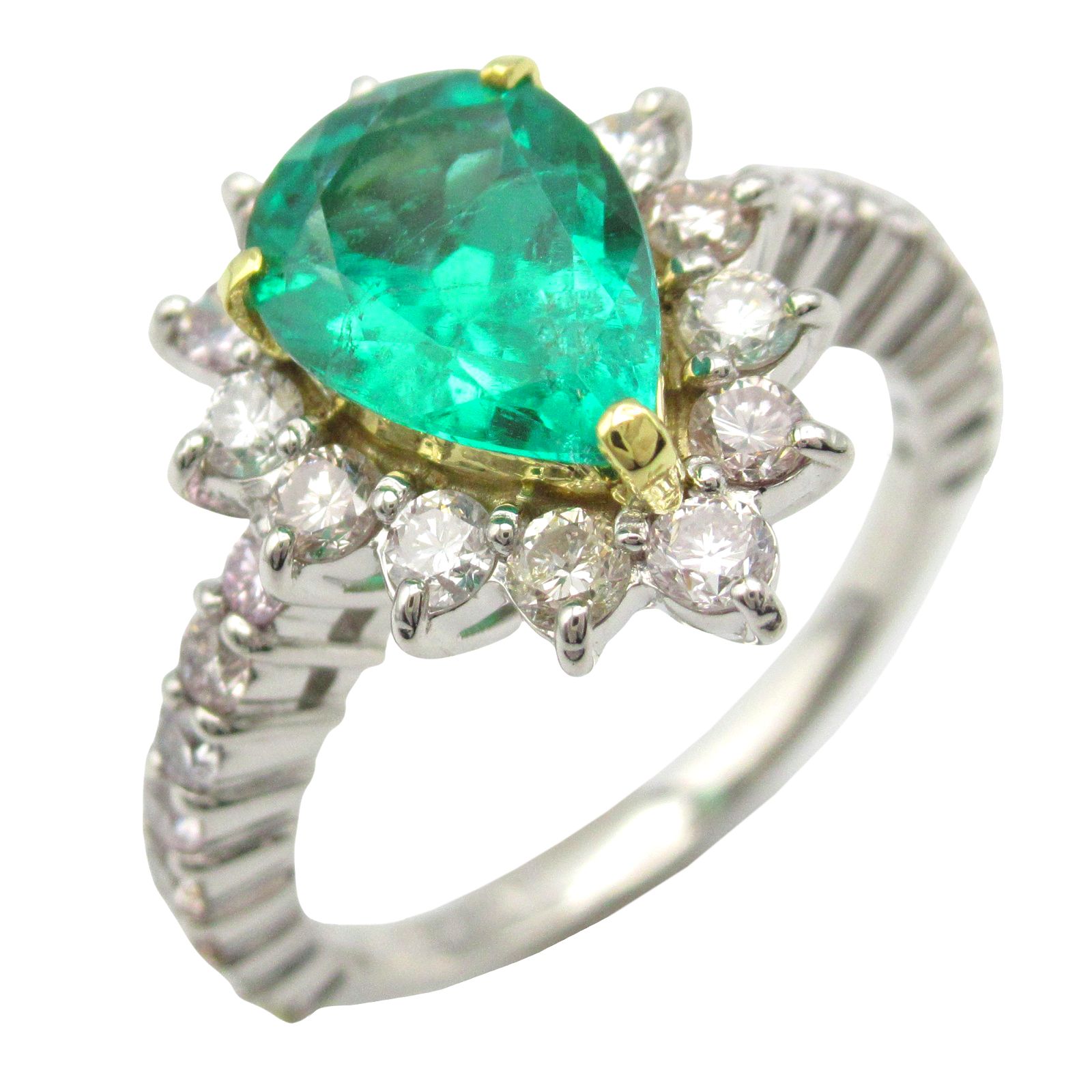 ジュエリー JEWELRY リング・指輪 ビビッドGRエメラルド ダイヤ リング  