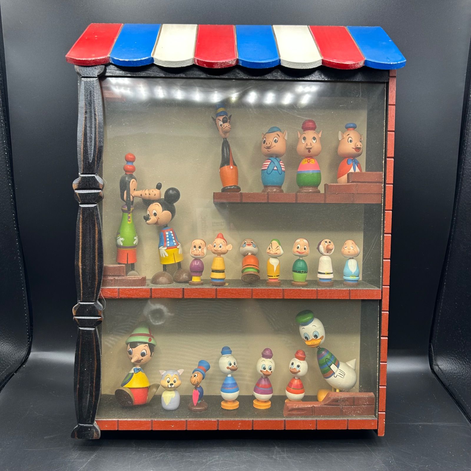 アンティーク木製ディズニーフィギュア ディズニー 木製人形