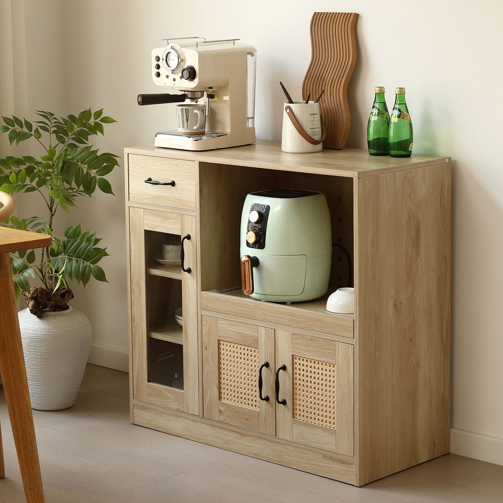 キッチンカウンター 食器棚 キャビネット レンジ台 キッチン収納 幅88cm キッチンカウンター 食器棚 キャビネット レンジ台 キッチン収納