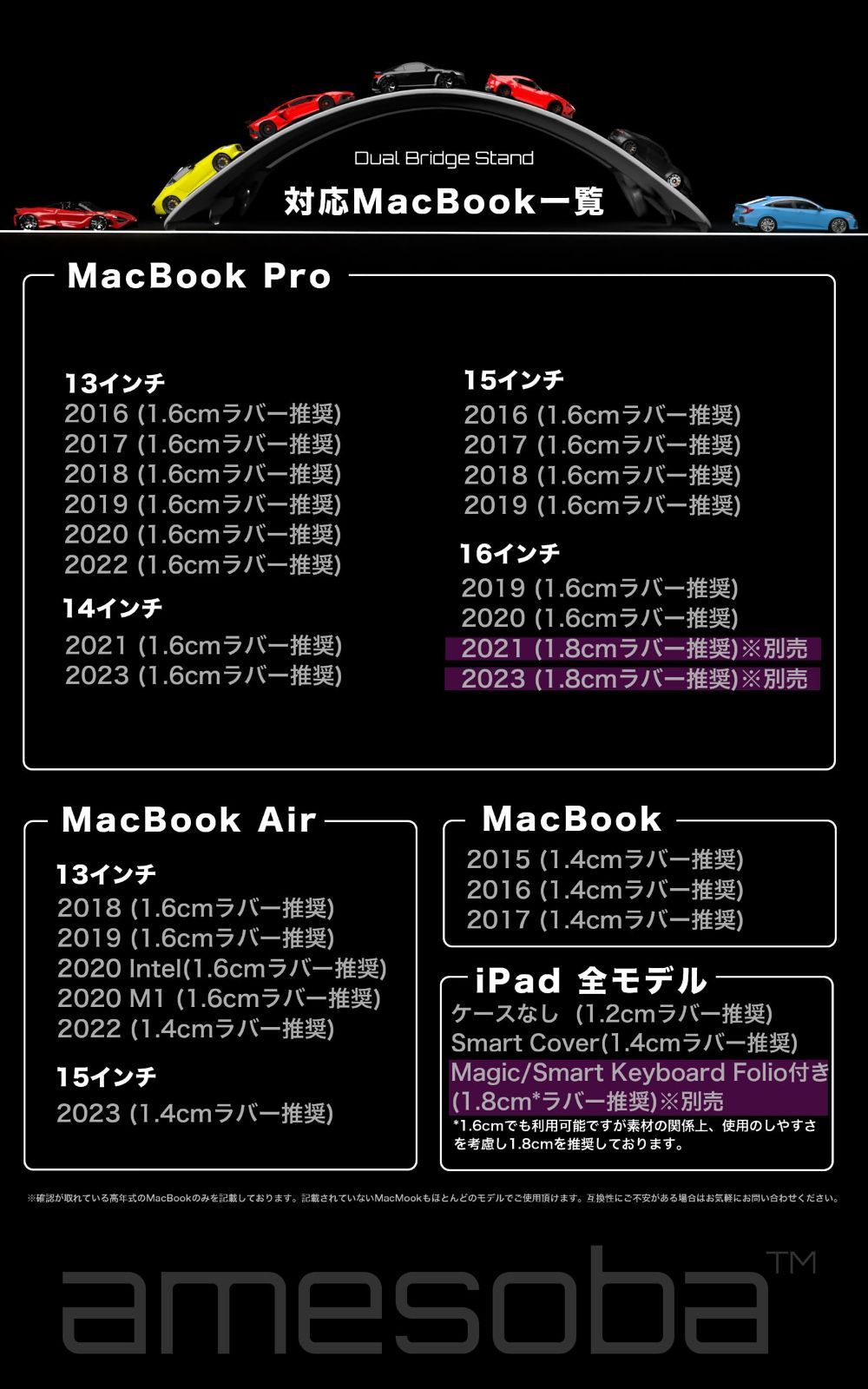 amesoba™ DualBridgeStand for MacBook iPa - KK-Select - メルカリ