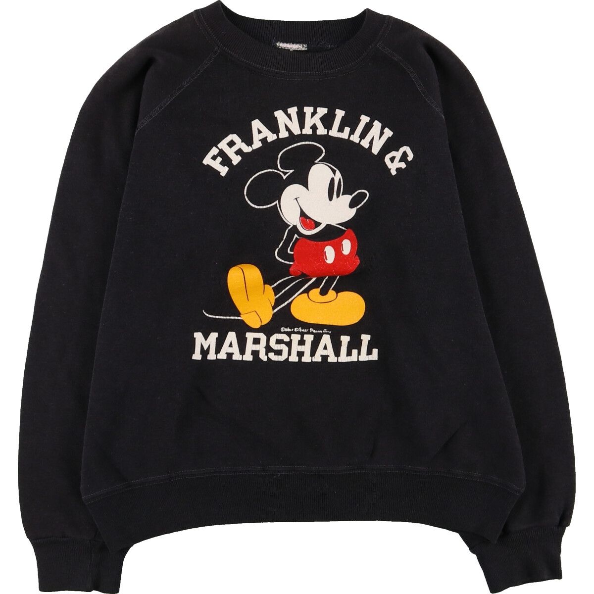 古着 ディズニー MICKEY MOUSE ミッキーマウス キャラクタースウェットシャツ トレーナー メンズS相当/eaa462501