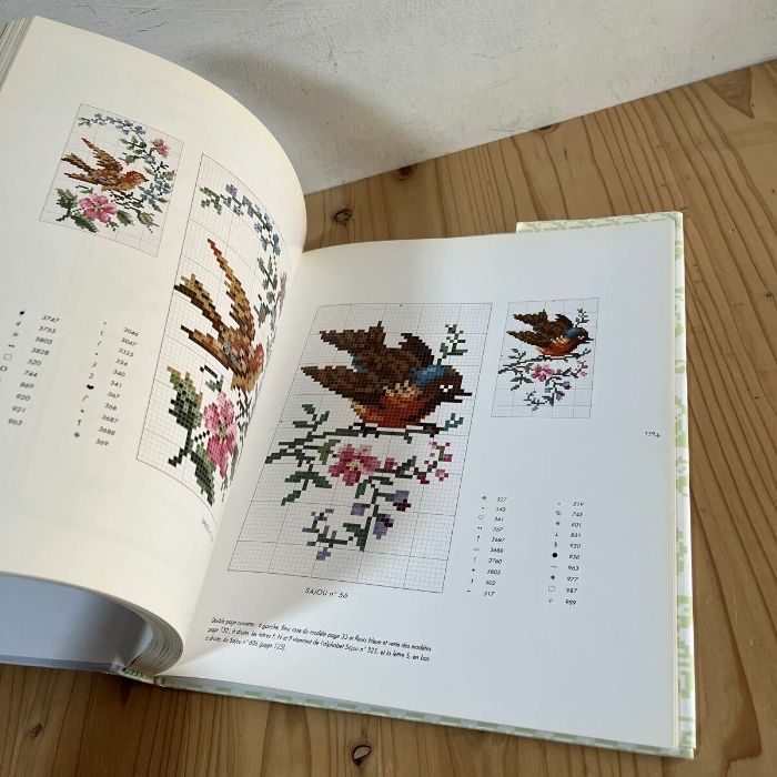 洋書クロスステッチ Frises & alphabets anciens bicolores