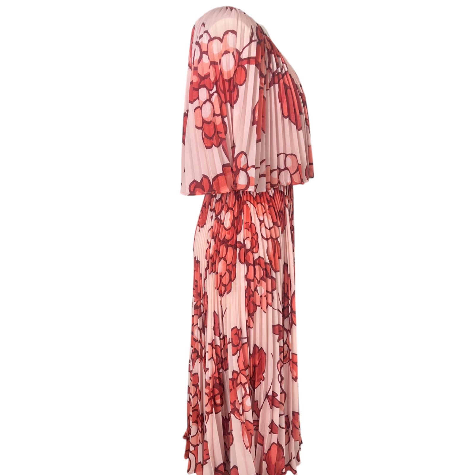 美品 エトロ ETRO プリーツ 花柄 ロング ワンピース 42、L、11号 美品 エトロ ETRO プリーツ 花柄 ロング ワンピース 42、L、11号