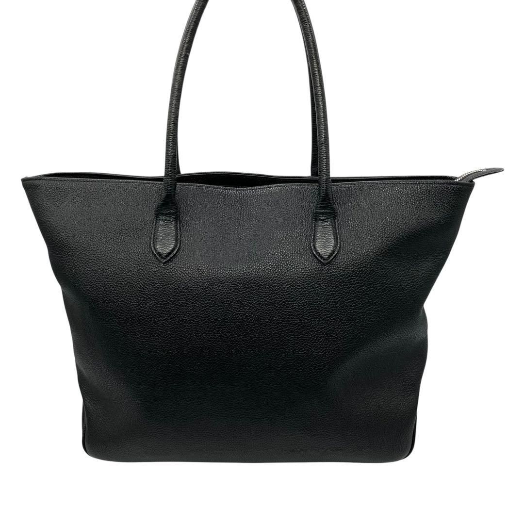 現行 BARNEYS NEWYORK トートバッグ レザー シボ革 黒 2238 現行 BARNEYS NEWYORK トートバッグ レザー シボ革 黒 2238