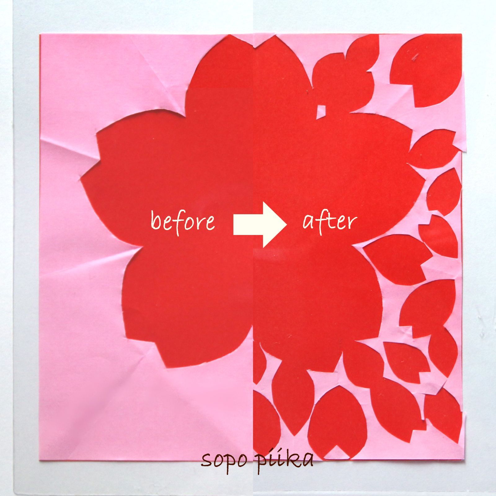 桜の花びら150枚 サイズ/色ミックス エコ作品 - メルカリ