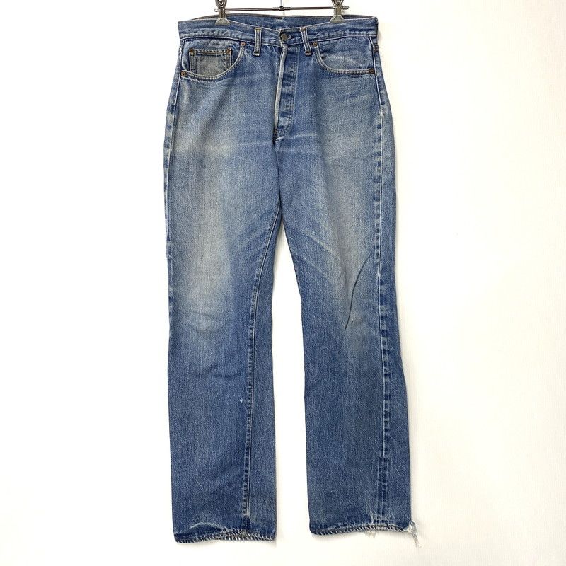 品 Levi s リーバイス 刻印6 SMALL-E スモール-E 不均等V バックポケット 裾チェーン 黒カン 赤耳 501 DENIM PANTS デニム パンツ ズボン ボトムス 157-250617-ya-05-izu
