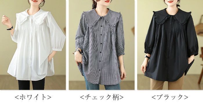 シャツ ブラウス チュニック レディース ワンピース チェック柄