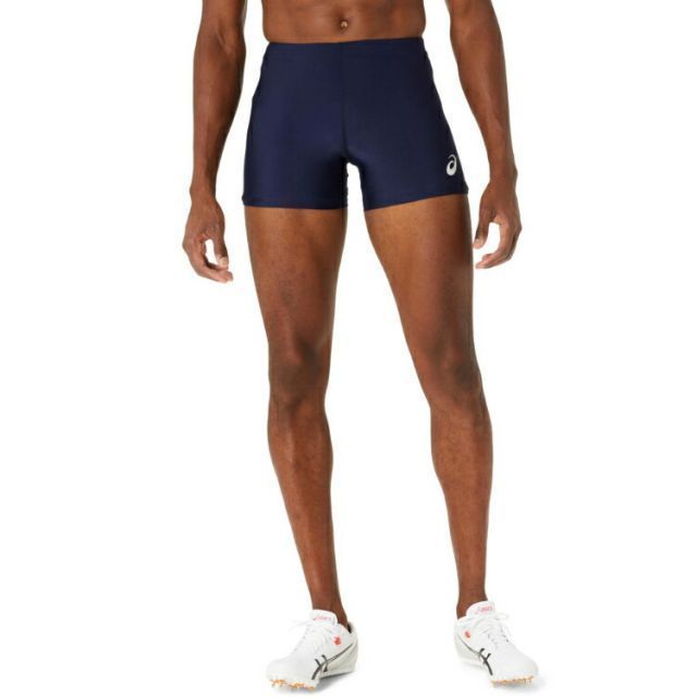asics アシックス SHORT TIGHT ピーコート S 2093A147 401 | スポーツ スポーツウェア 陸上 ランニング ジョギング マラソン ショートタイツ カラータイツ タイツ パンツ ズボン ユニセックス スポーツ