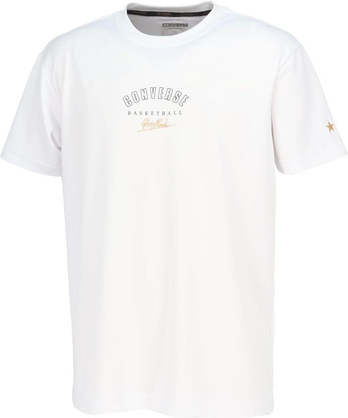 【新品・4営業日で発送】コンバース 4S_GSプリントTシャツ (CBG241351) 色 : ホワイト サイズ : S