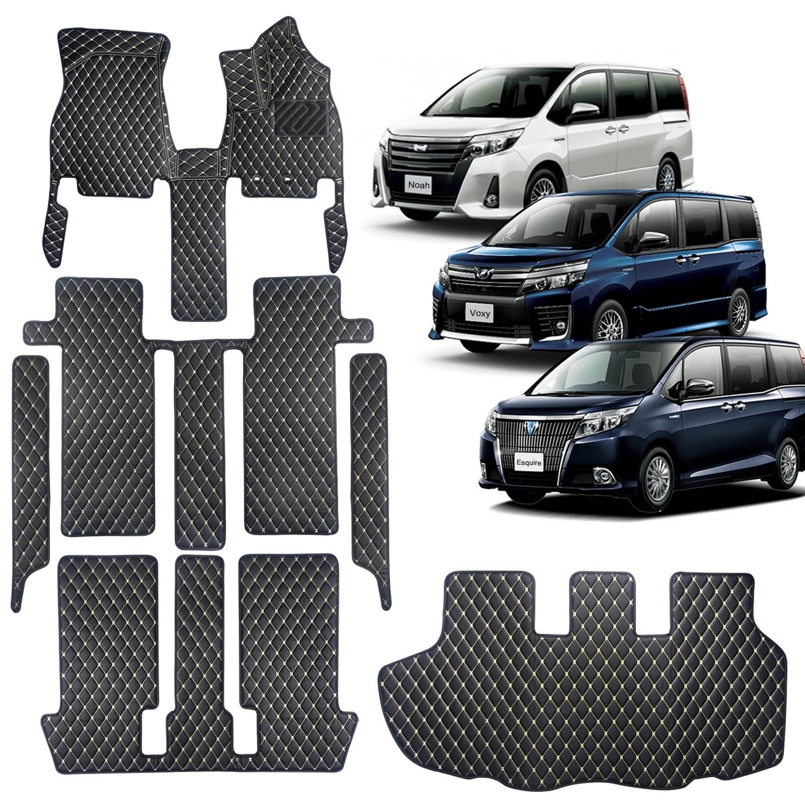 ２年 耐久性 取り付け簡単 上品 豪華 耐磨耗 汚れ防止 防水 ステップマット フロアマット ヴェルファイア アルファード voxy90系ガソリン noah フィット 10分簡単取り付け トヨタ車