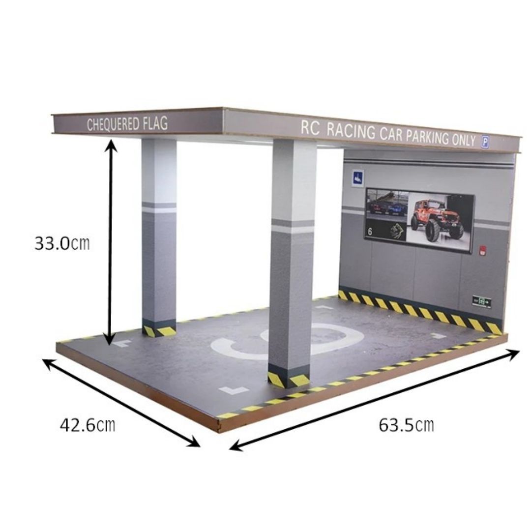 ラジコン ケース ディスプレイ リアルガレージセット 1/10スケール