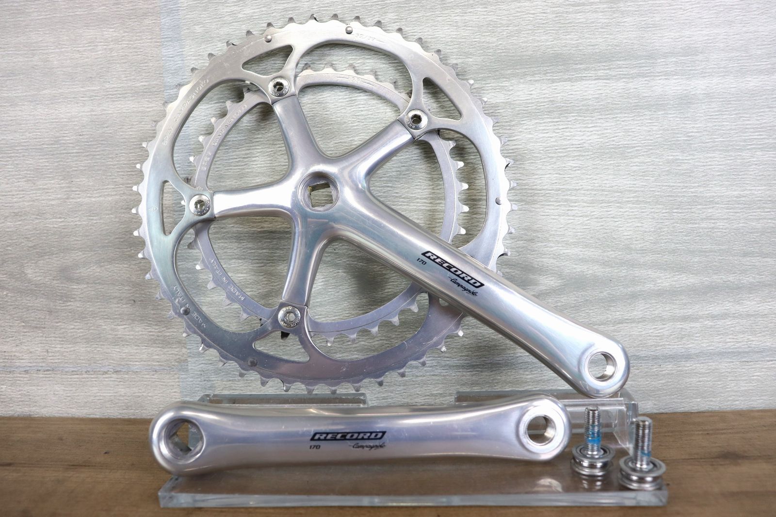 FC91 美品 Campagnolo RECORD カンパニョーロ レコード 170ｍｍ 52-39T 10速 10s クランクセット  スクエアテーパード cicli17 - メルカリ