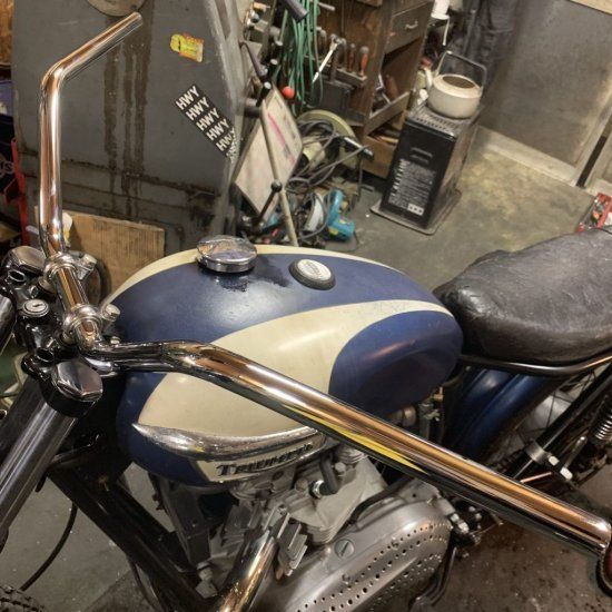 トライアンフ ミリバー ハンドル BSA ノートン TＲ6 T120 ビンテージ ダート モトクロス 97-1870 WW84014 BRIGHTFACE_UK