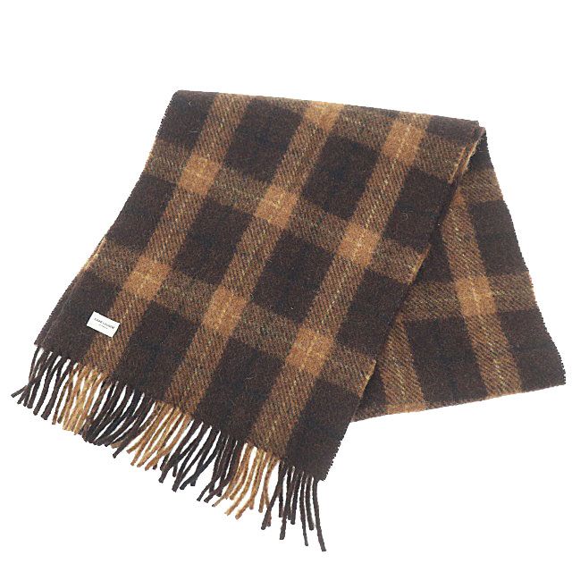 サンローラン パリ SAINT LAURENT PARIS ロゴ プレート チェック柄