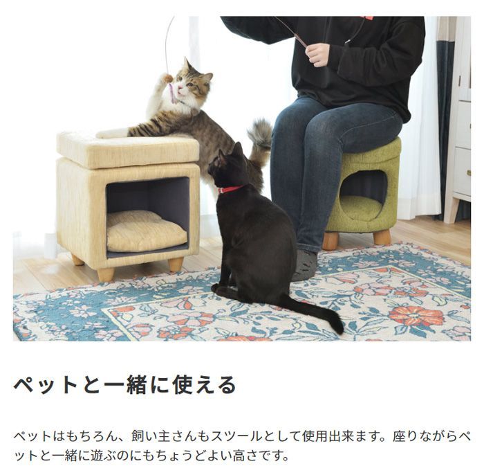 ファブリック素材×ラウンド型