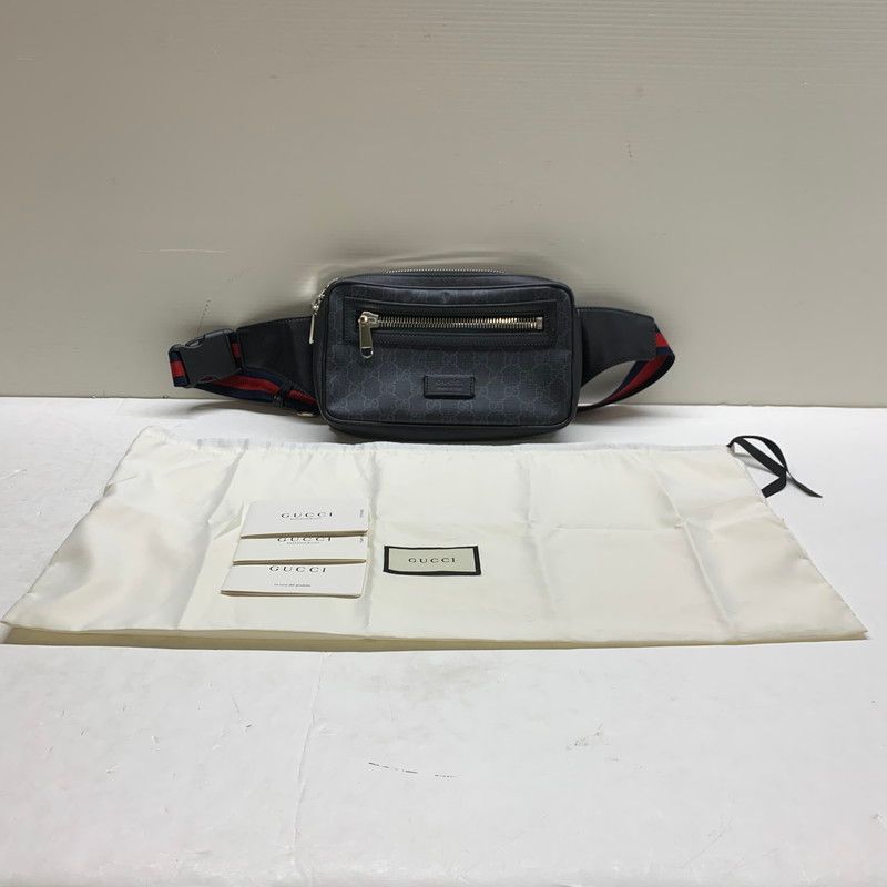 メンズ GUCCI グッチ 474293 GGスプリーム ウエストバッグ 180-241128-me-01-MIN