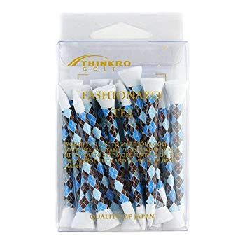♥･未開封品 THINKRO GOLF シンクロゴルフ ゴルフ ティー ファッショナブルティー ウッドティー ロング ユニセックス TRG-409 アーガイル 入数 20本 0pbj0lf