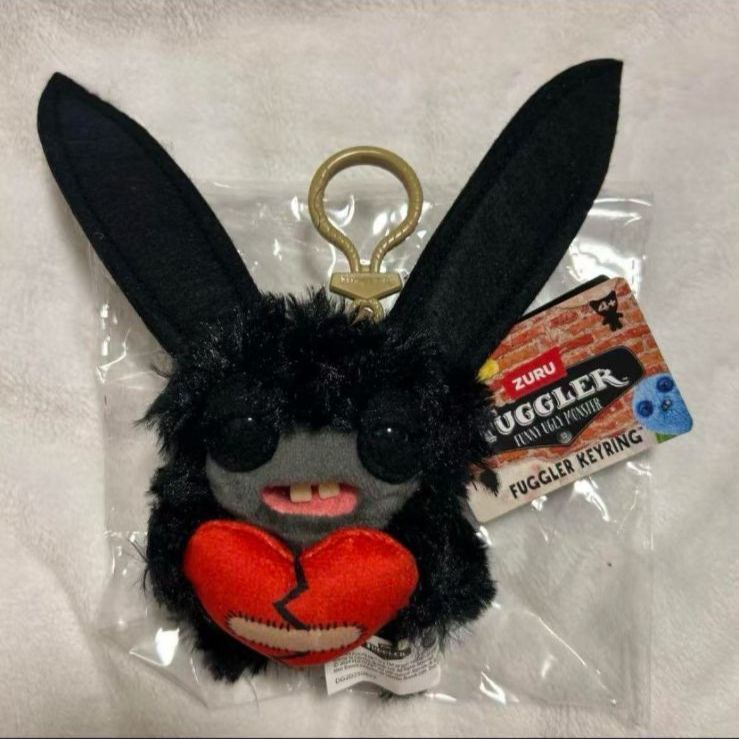 FUGGLERファグラーキーリングマスコットぬいぐるみブラック