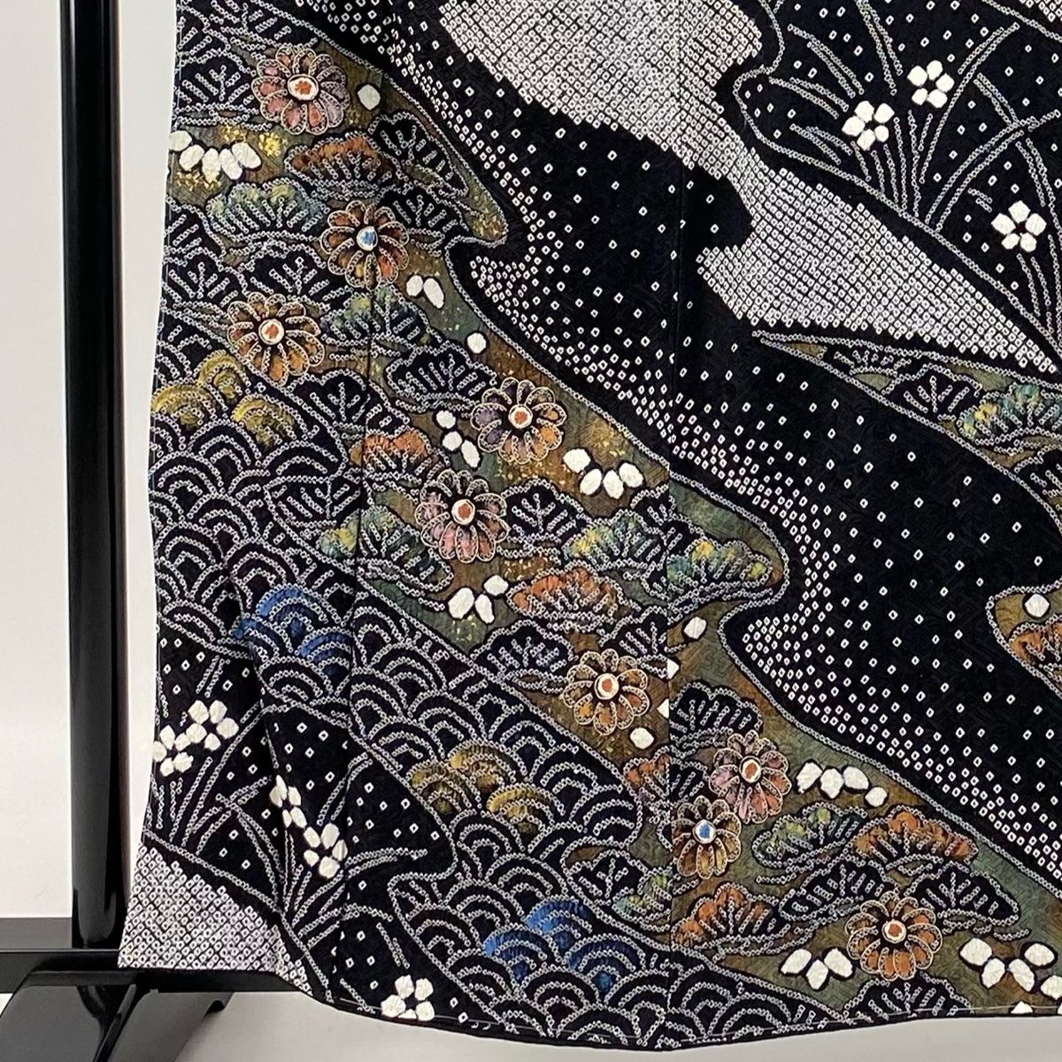 FN11149y 着物 正絹 訪問着 159〜169cm 訪問着 身丈159.5cm 裄丈69cm 正絹 名品 【中古】の通販 by