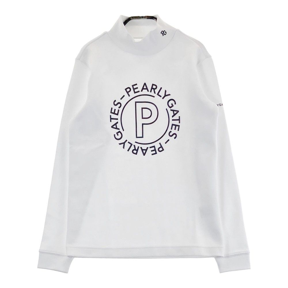 サイズ 0 PEARLY GATES パーリーゲイツ 055-3266002 長袖ハイネックTシャツ ホワイト系 240101442203 ゴルフウェア レディース ストスト