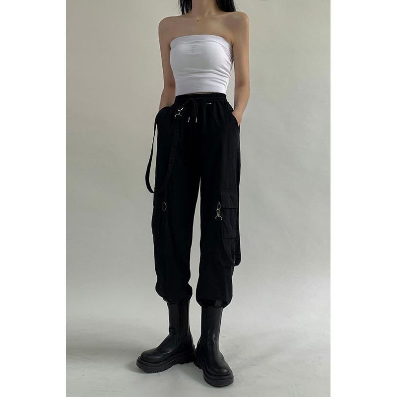 最安価に挑戦！ カーゴパンツ レディース ジョガーパンツ ダンス衣装 サロペット 2way オールインワン ストリート系 ダンスウェア ヒップホップcbrd89 安心にご購入ください！