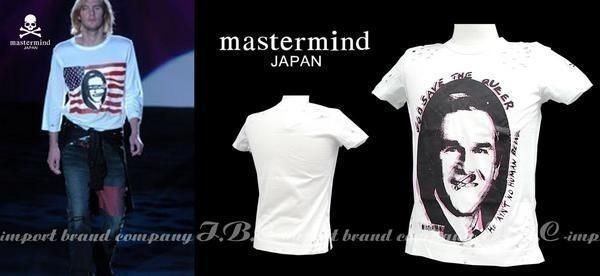 ☆mastermindマスターマインド☆クラッシュプリントTシャツ☆ホワイト