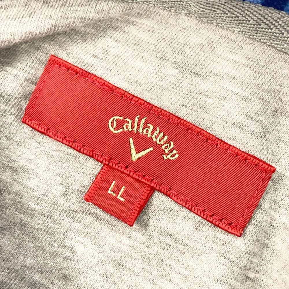 Callaway キャロウェイ 花柄ポロシャツ ゴルフウェア レッドレーベルLL Callaway キャロウェイ レッドレーベル 半袖ポロシャツ 黒×白
