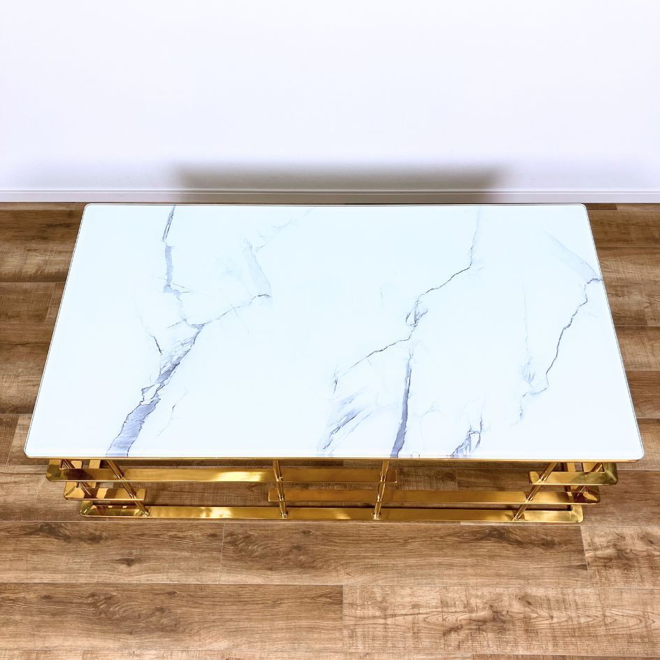 KARE】ローマゴールド ロー/コーヒー テーブル