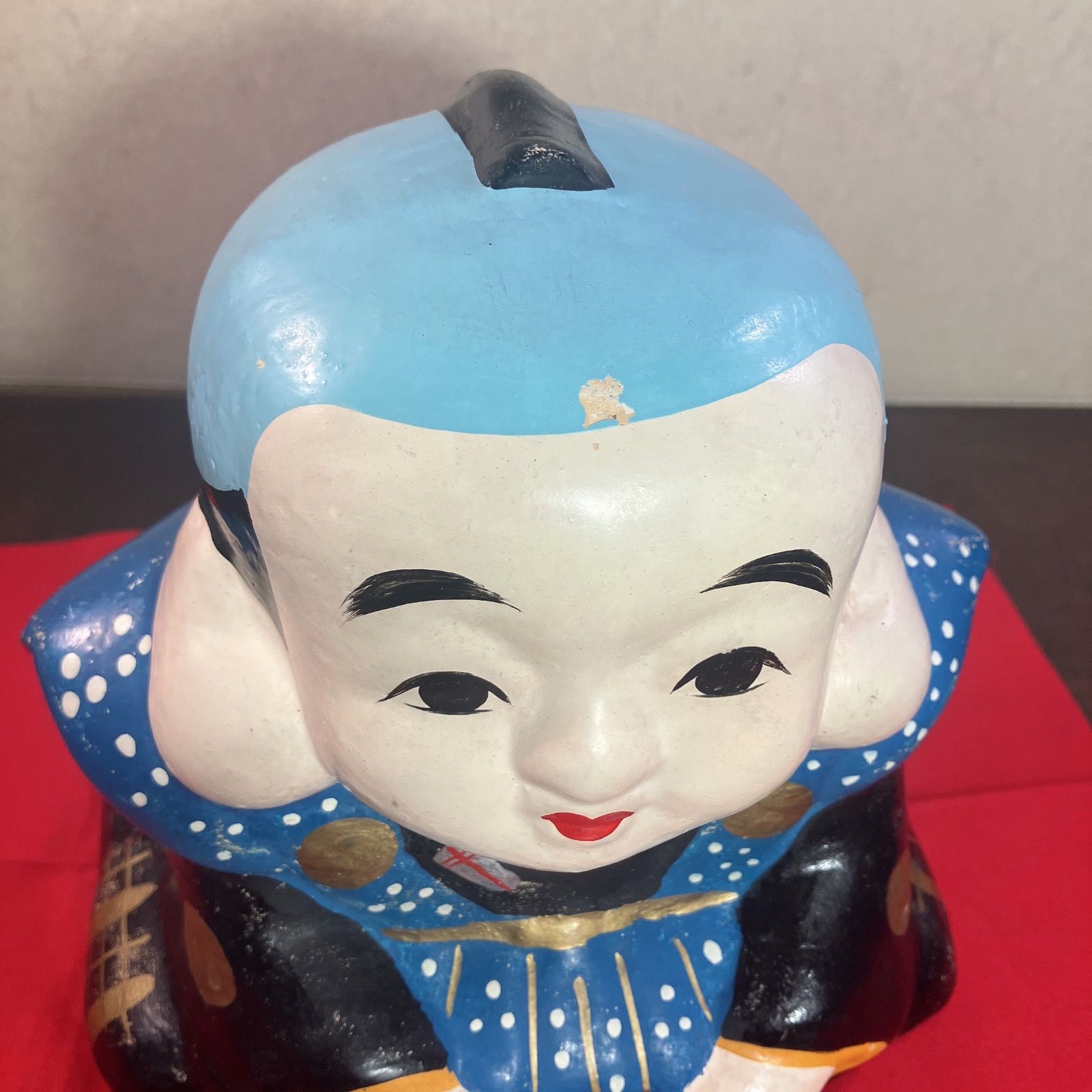 専用ページ　創作人形　福助人形　縁起物 　置物　古布　縮緬　一点物 福助 置物 貯金箱 縁起物 骨董品 アンティーク レトロ 人形 商売