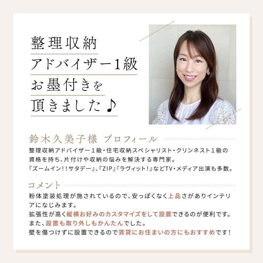 節約 突っ張り ハンガーラック トリプル 棚付き 黒 収納 DS1835