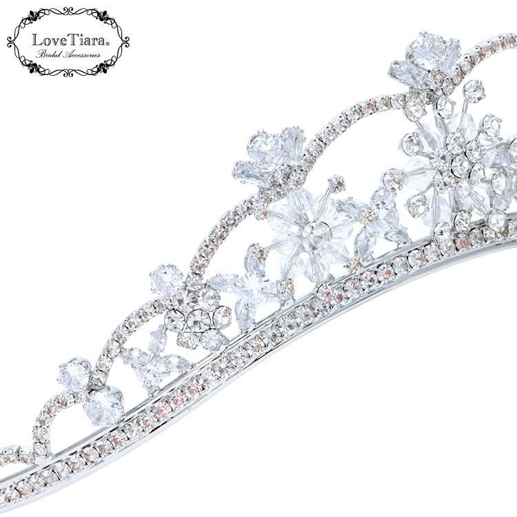 ラブティアラ公式 ラディアント ティアラ シルバー アウトレット ウエディング ウェディング 花嫁 結婚式 クラシカル 上品 高貴 披露宴 前撮り エレガント ゴージャス 華やか ヘッドドレス 髪飾り 王冠 ヘア MAAHADDERANG_COM