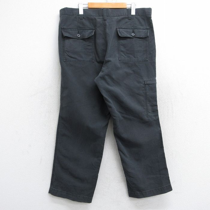 W38/古着 ドッカーズ パンツ リネン60% 黒 ブラック W38/古着 ドッカーズ パンツ メンズ コットン 黒 ブラック