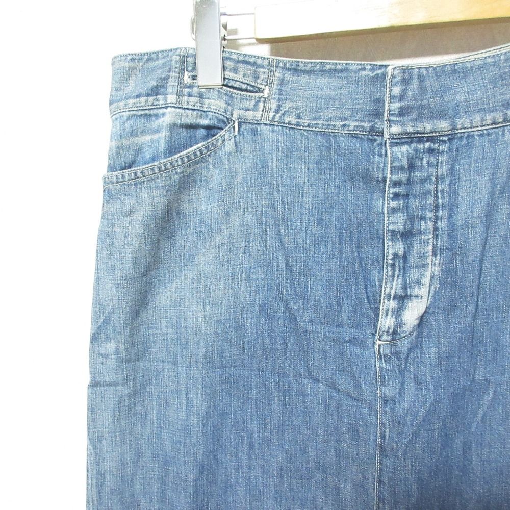 【美品】ローレンラルフローレン デニムスカート 6 ティアード マキシ丈 美品 RALPH LAUREN BLUE LABEL ラルフローレンブルーレーベル